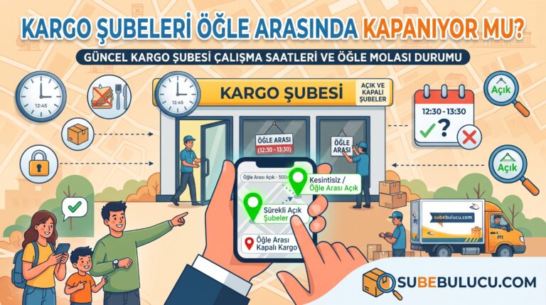 Kargo Şubeleri Öğle Arasında Kapanıyor mu